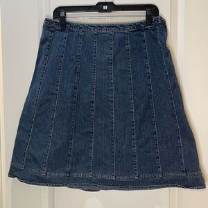 Sonoma A-Line Denim Skirt with Ribbed Stitching Size 10